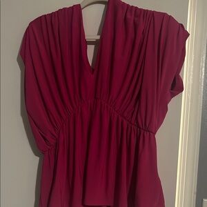 Express Deep Red Women's Blouse